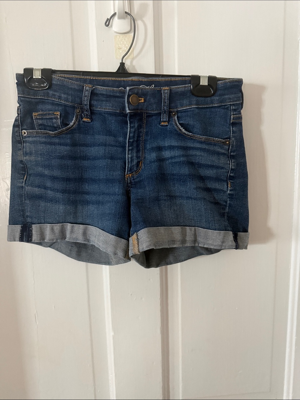 Universal Thread Dark Blue Rolled Hem Jean Shorts